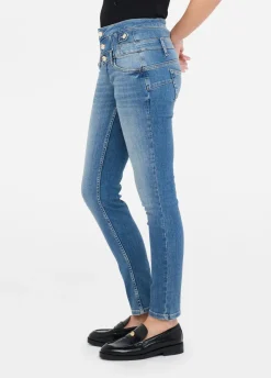 Liu Jo Vaqueros pitillo de talle alto-Mujer Vaqueros Pitillo