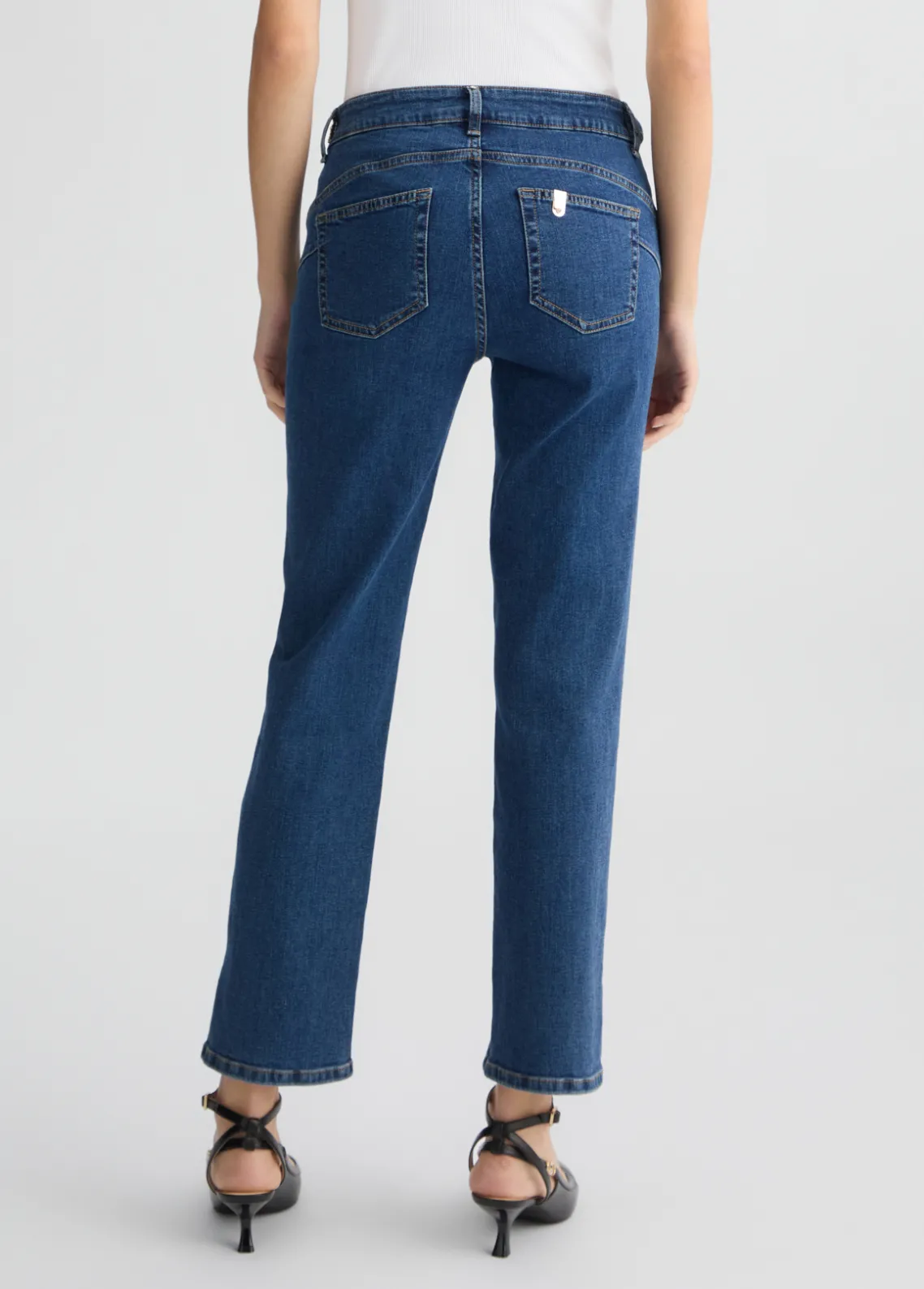 Liu Jo Vaqueros pitillo de talle alto-Mujer Vaqueros Slim