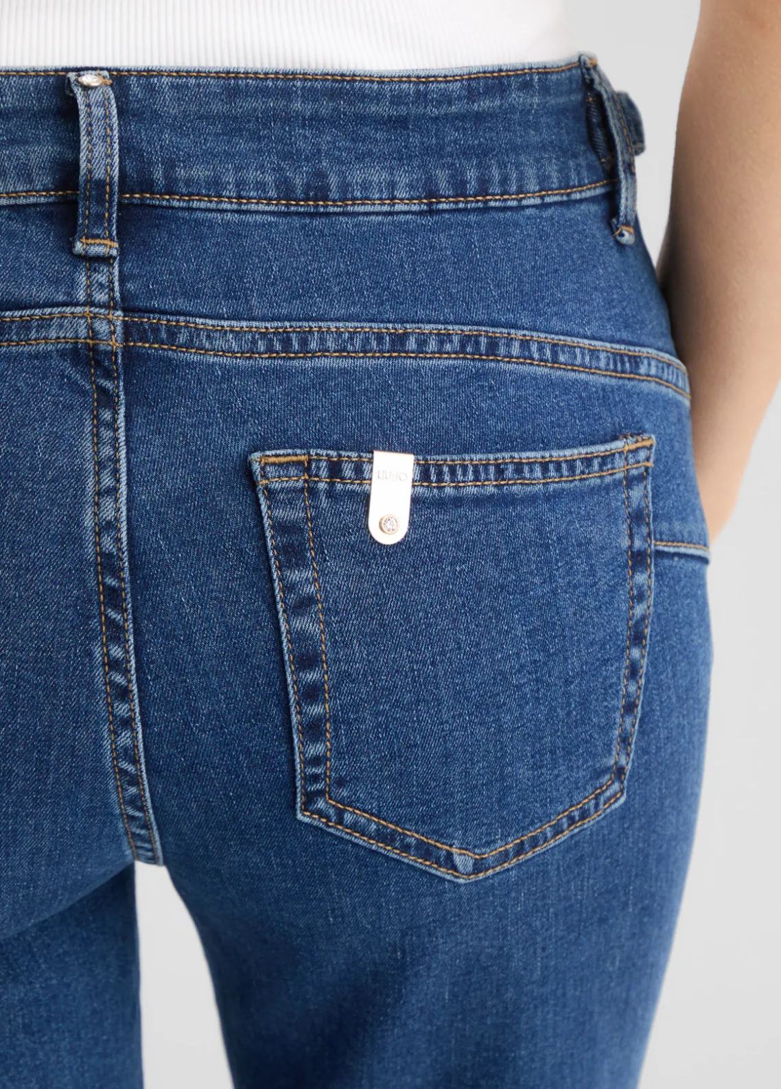 Liu Jo Vaqueros pitillo de talle alto-Mujer Vaqueros Slim