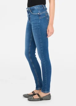 Liu Jo Vaqueros pitillo de talle alto-Mujer Vaqueros Pitillo