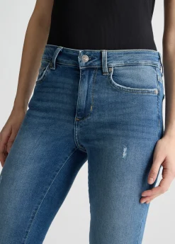 Liu Jo Vaqueros tobilleros acampanados-Mujer Vaqueros Slim