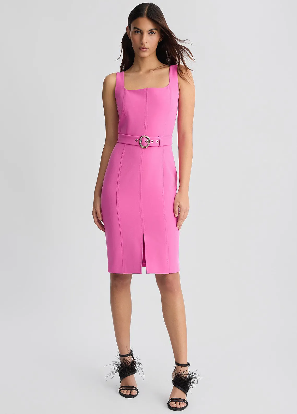Liu Jo Vestido ajustado con cinturón-Mujer Vestidos