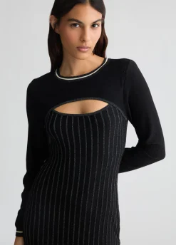 Liu Jo Vestido asimétrico de punto-Mujer Cárdigans Y Jerséis|Vestidos