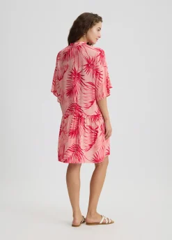 Liu Jo Vestido camisero con estampado de palmeras-Mujer Moda Baño|Vestidos
