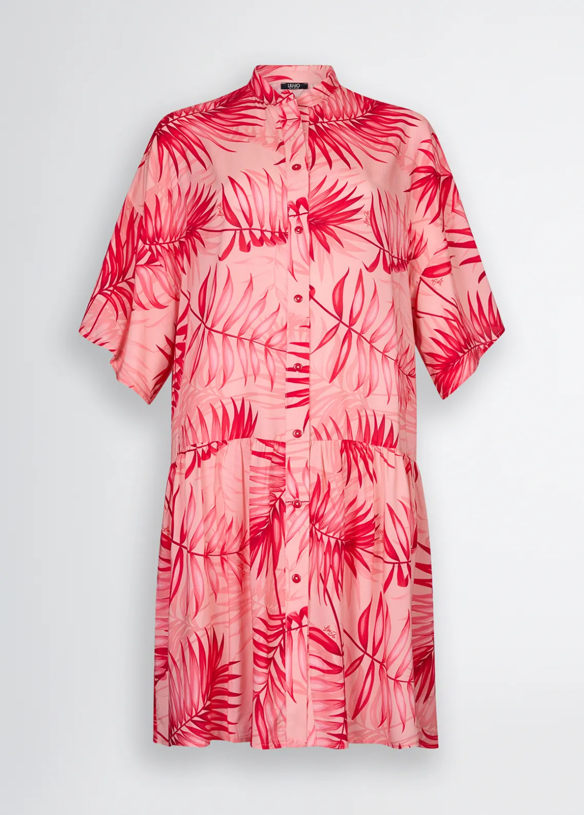 Liu Jo Vestido camisero con estampado de palmeras-Mujer Moda Baño|Vestidos