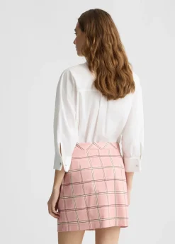 Liu Jo Vestido camisero con falda a cuadros-Mujer Vestidos