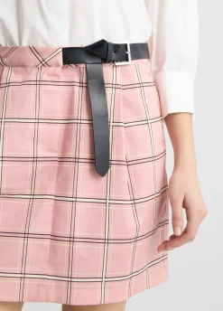 Liu Jo Vestido camisero con falda a cuadros-Mujer Vestidos