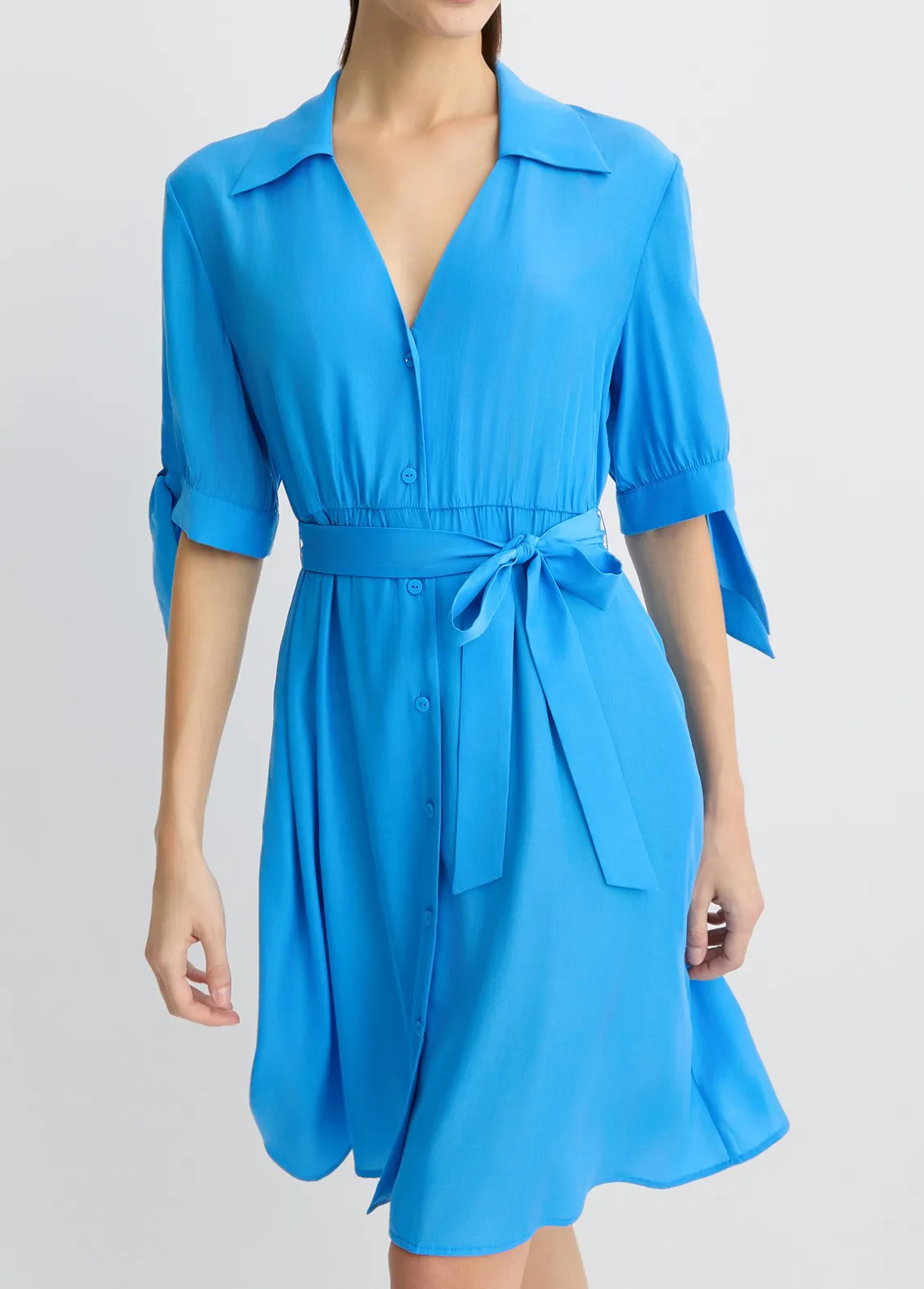 Liu Jo Vestido camisero corto-Mujer Moda Baño|Vestidos
