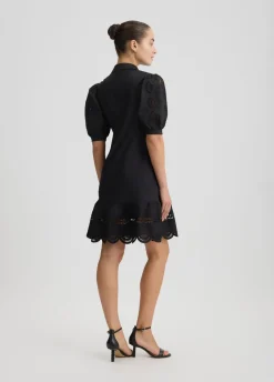 Liu Jo Vestido camisero de algodón con bordados-Mujer Vestidos