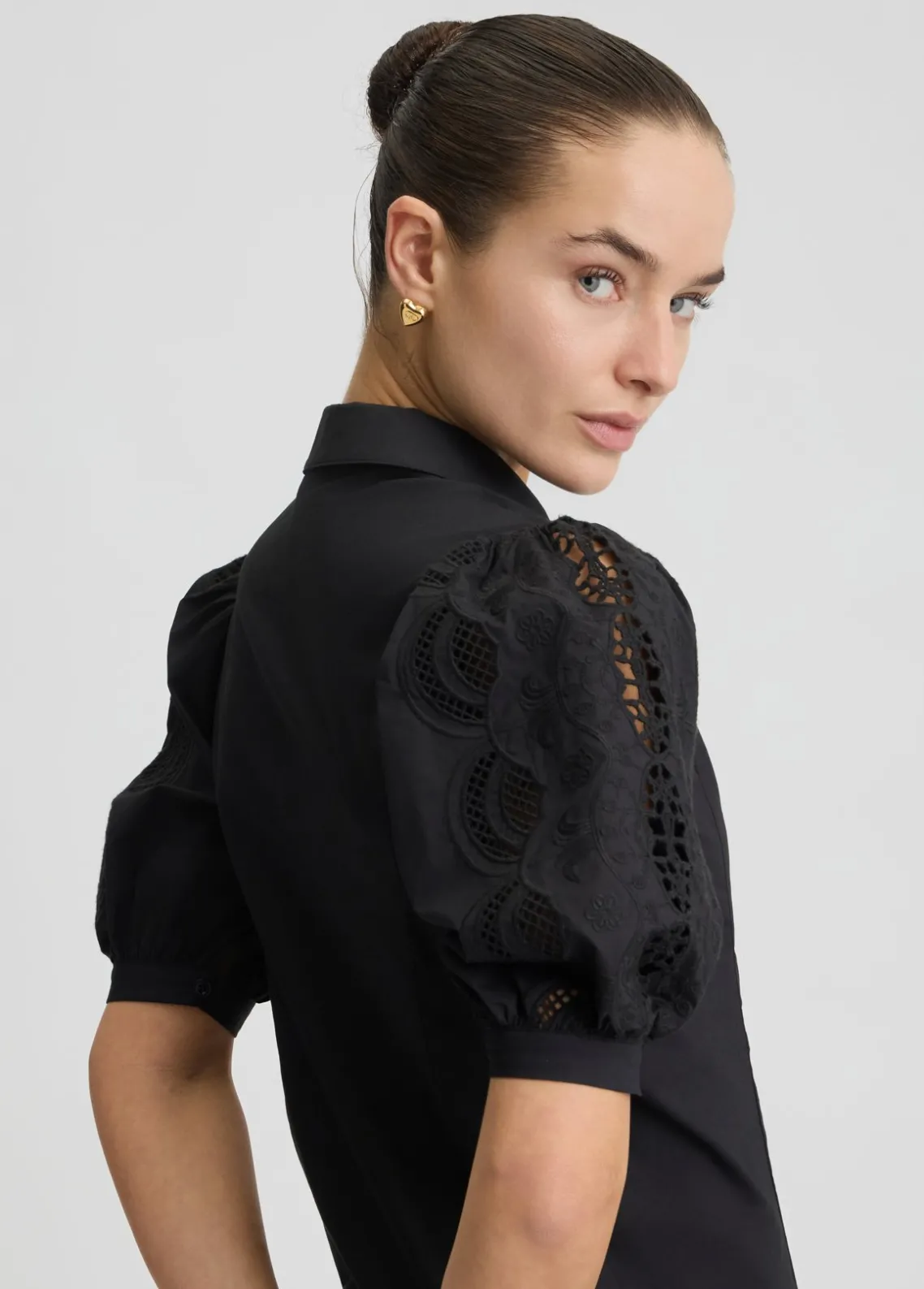 Liu Jo Vestido camisero de algodón con bordados-Mujer Vestidos