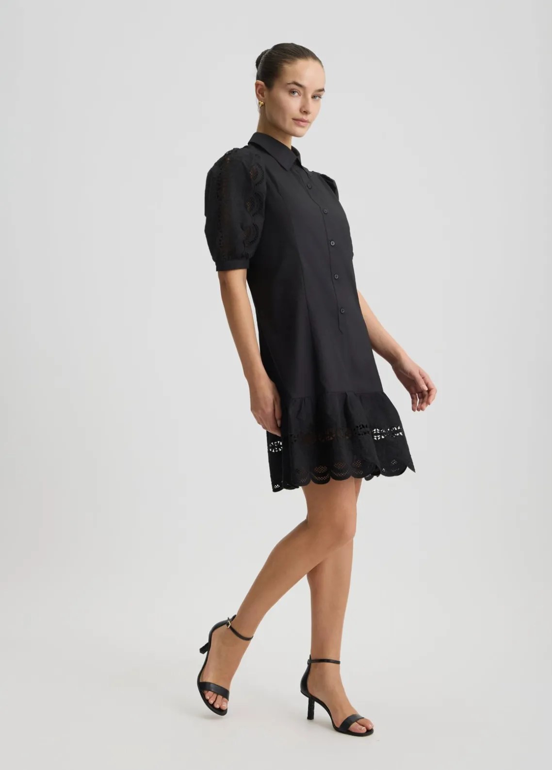Liu Jo Vestido camisero de algodón con bordados-Mujer Vestidos