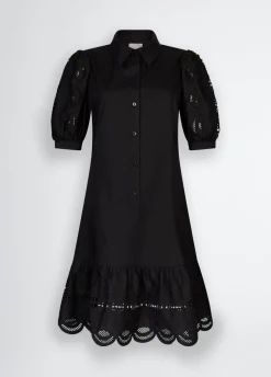 Liu Jo Vestido camisero de algodón con bordados-Mujer Vestidos