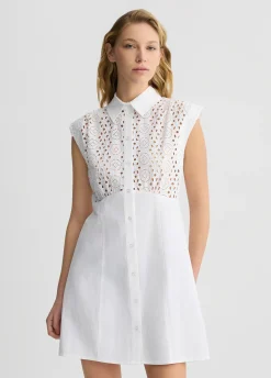 Liu Jo Vestido camisero de bordado inglés-Mujer Vestidos