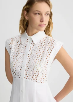 Liu Jo Vestido camisero de bordado inglés-Mujer Vestidos