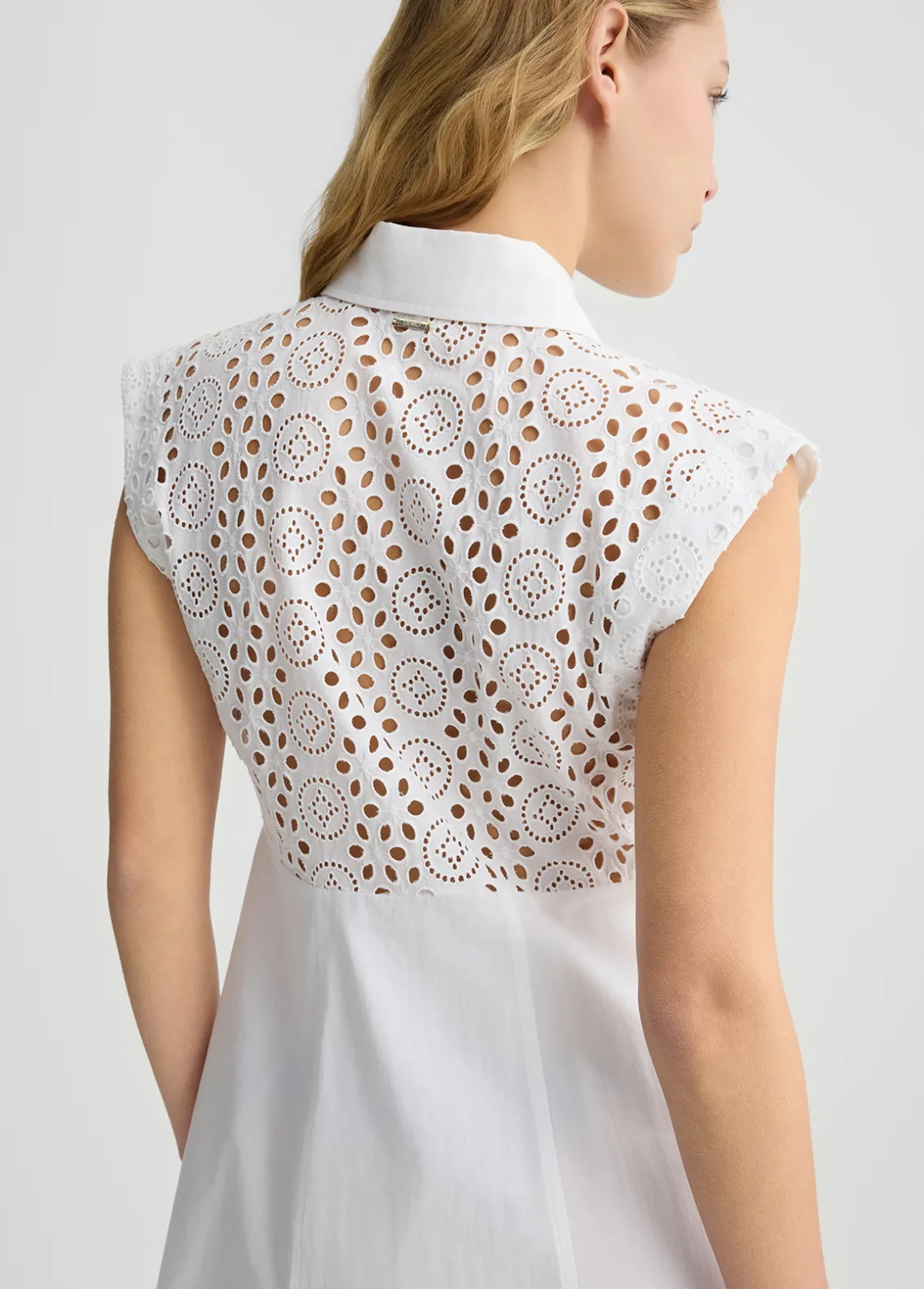 Liu Jo Vestido camisero de bordado inglés-Mujer Vestidos
