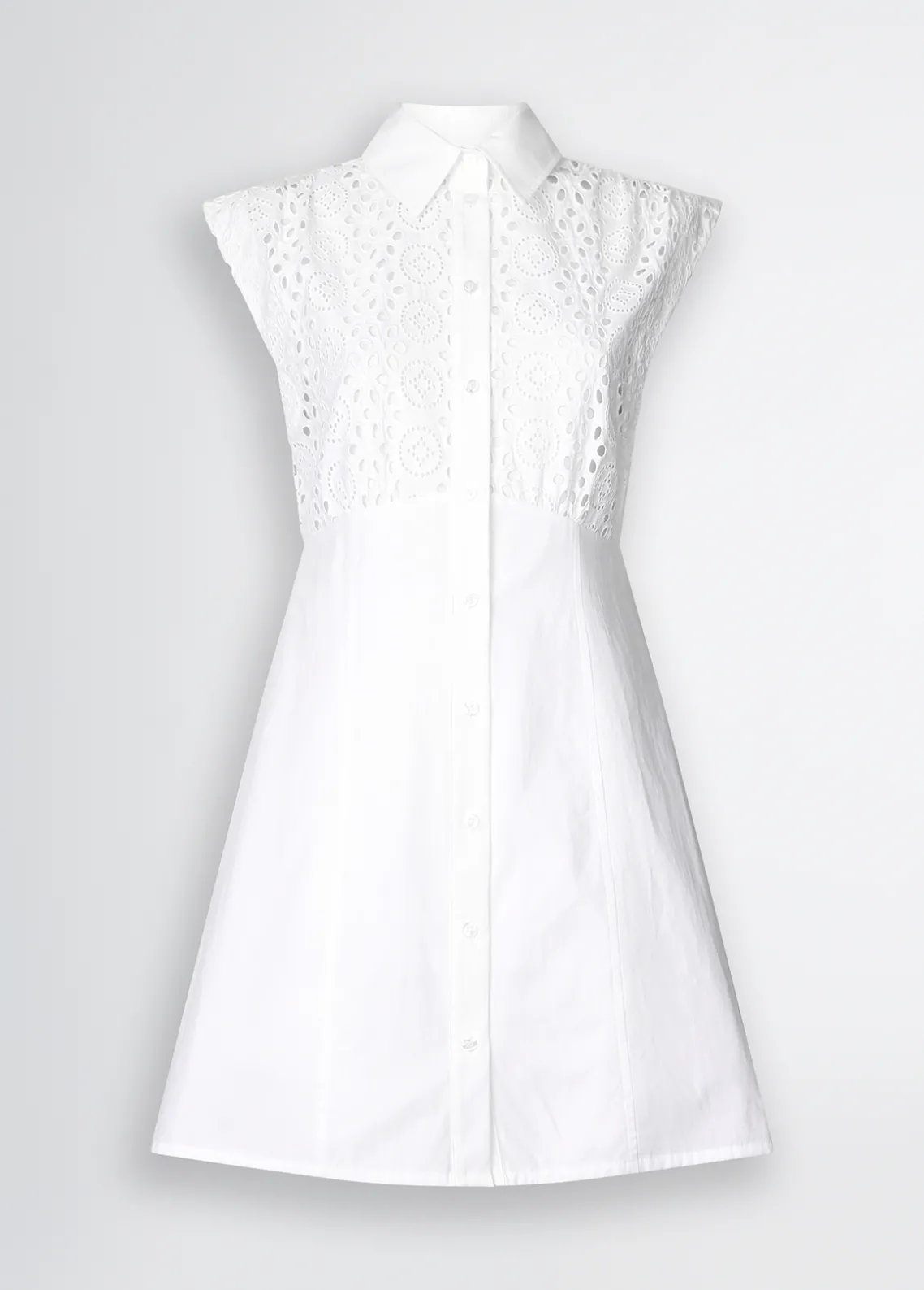 Liu Jo Vestido camisero de bordado inglés-Mujer Vestidos