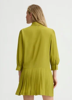Liu Jo Vestido camisero de crepé de China-Mujer Vestidos