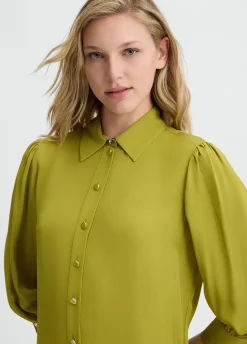 Liu Jo Vestido camisero de crepé de China-Mujer Vestidos