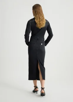 Liu Jo Vestido camisero de denim con tachuelas-Mujer Vestidos