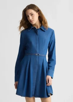 Liu Jo Vestido camisero de denim-Mujer Vestidos