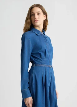 Liu Jo Vestido camisero de denim-Mujer Vestidos