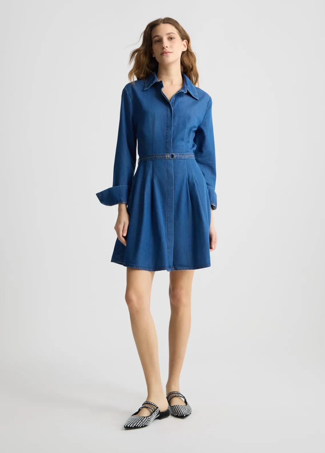 Liu Jo Vestido camisero de denim-Mujer Vestidos