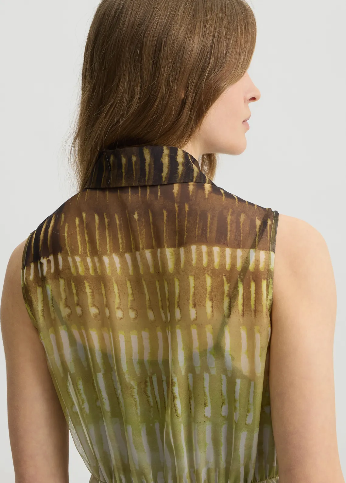 Liu Jo Vestido camisero de gasa estampada-Mujer Vestidos