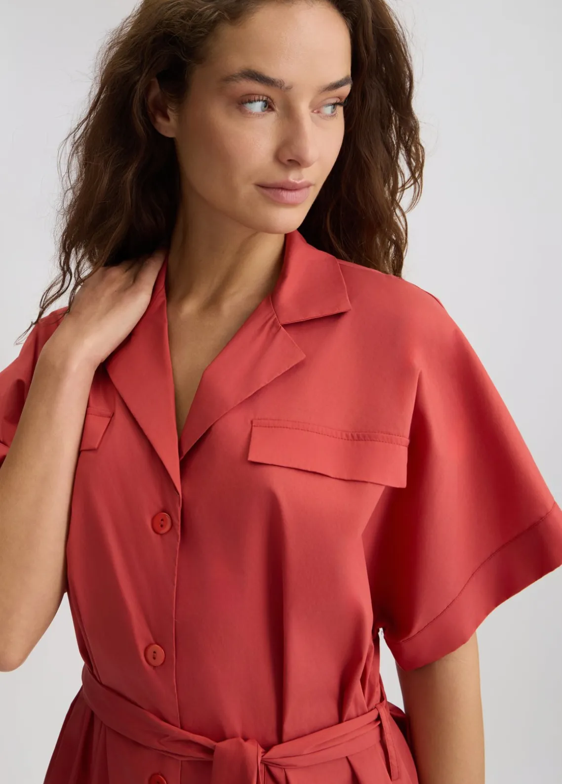 Liu Jo Vestido camisero en algodón-Mujer Moda Baño|Vestidos