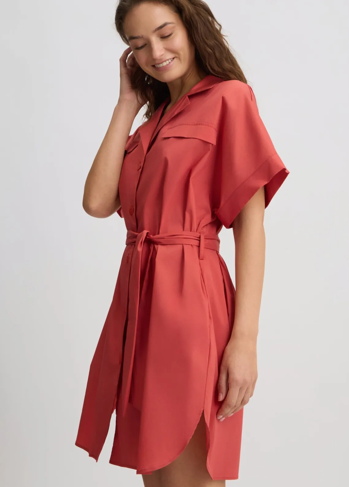 Liu Jo Vestido camisero en algodón-Mujer Moda Baño|Vestidos