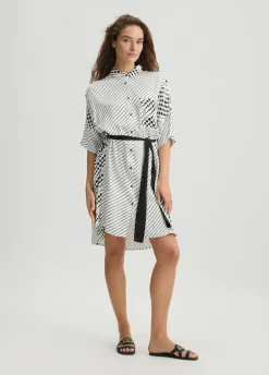 Liu Jo Vestido camisero estampado-Mujer Moda Baño|Vestidos