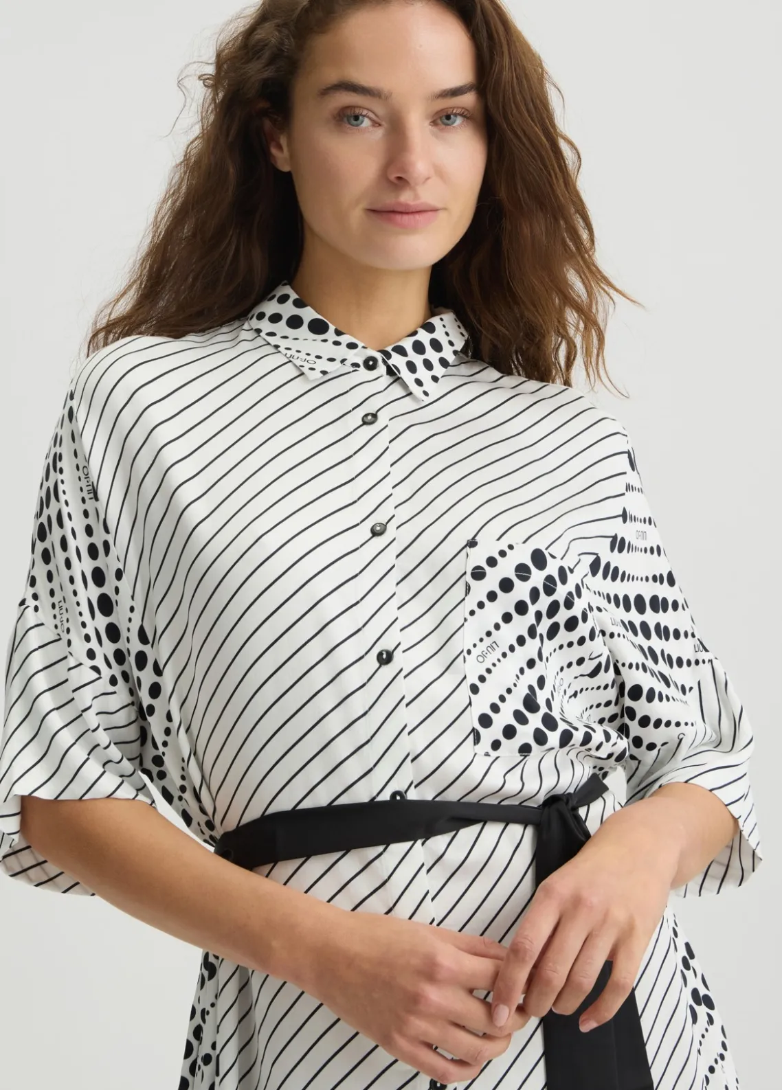 Liu Jo Vestido camisero estampado-Mujer Moda Baño|Vestidos