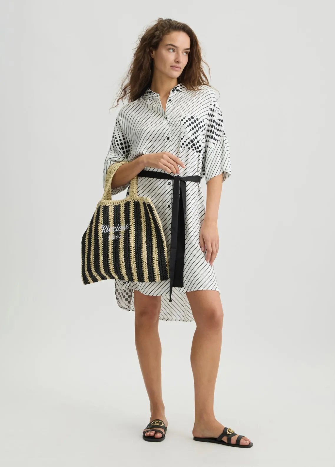 Liu Jo Vestido camisero estampado-Mujer Moda Baño|Vestidos