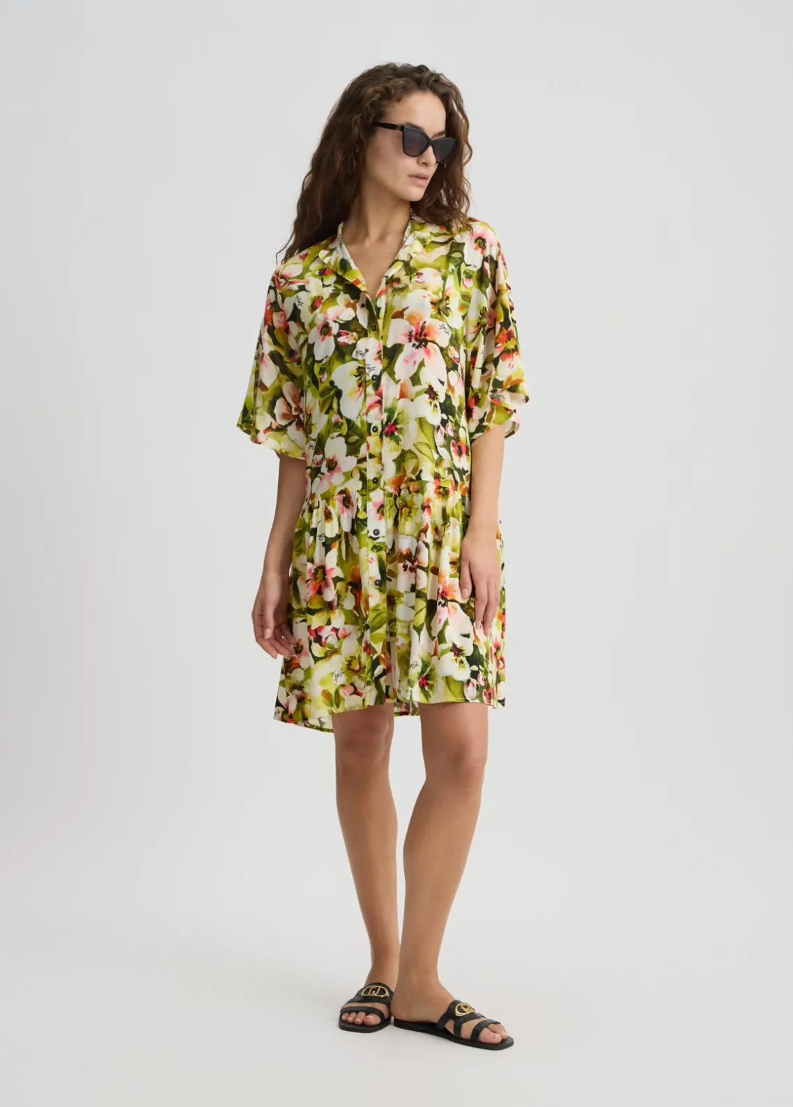 Liu Jo Vestido camisero estampado-Mujer Moda Baño|Vestidos
