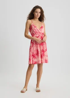 Liu Jo Vestido con estampado de palmeras-Mujer Moda Baño|Vestidos