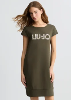 Liu Jo Vestido con logotipo y strass-Mujer Moda Baño|Vestidos