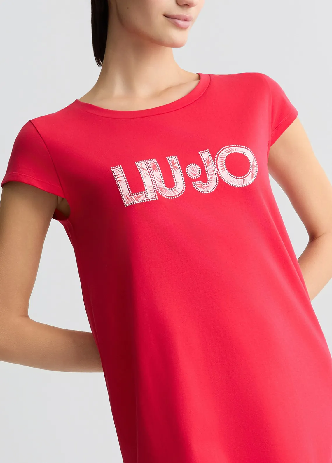 Liu Jo Vestido con logotipo y strass-Mujer Moda Baño|Vestidos