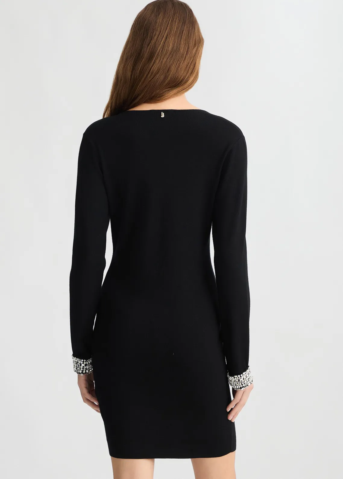 Liu Jo Vestido corto con bordado de joyas-Mujer Cárdigans Y Jerséis|Vestidos