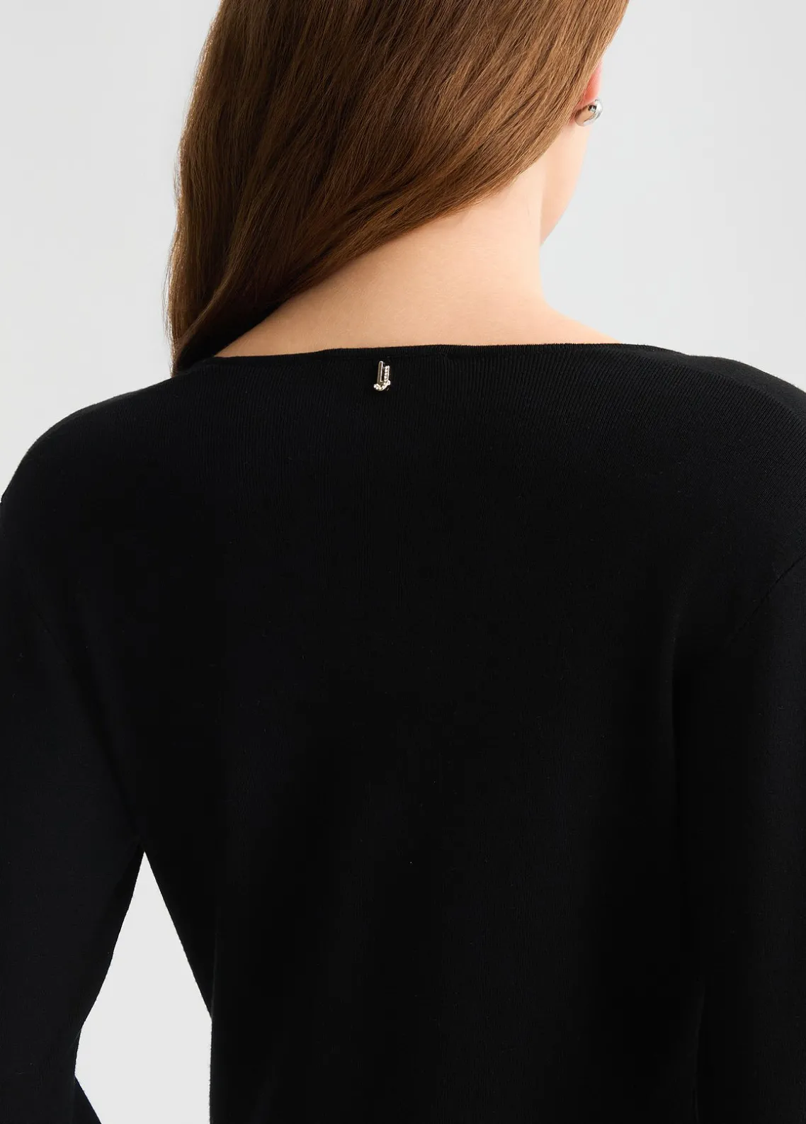 Liu Jo Vestido corto con bordado de joyas-Mujer Cárdigans Y Jerséis|Vestidos