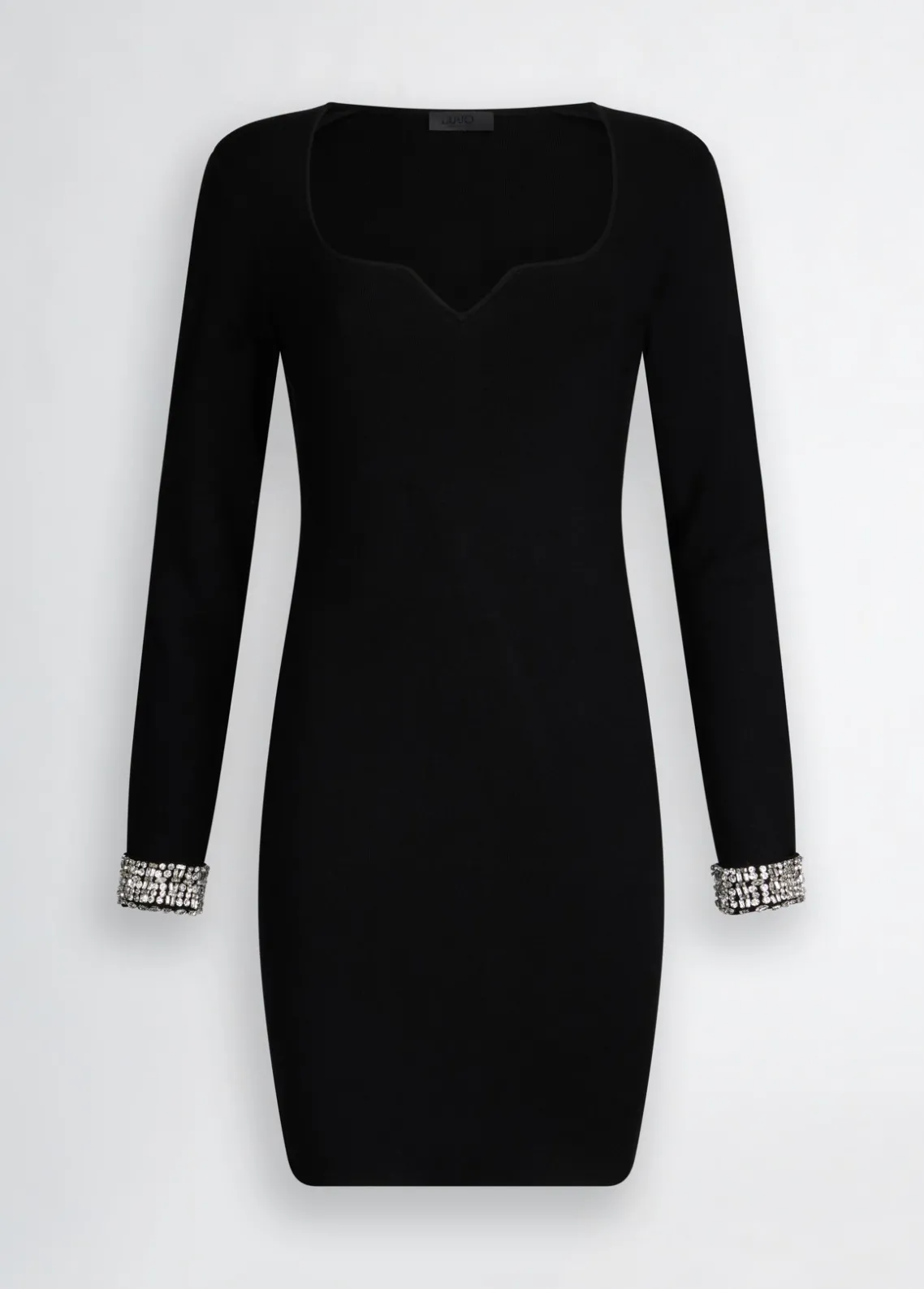 Liu Jo Vestido corto con bordado de joyas-Mujer Cárdigans Y Jerséis|Vestidos