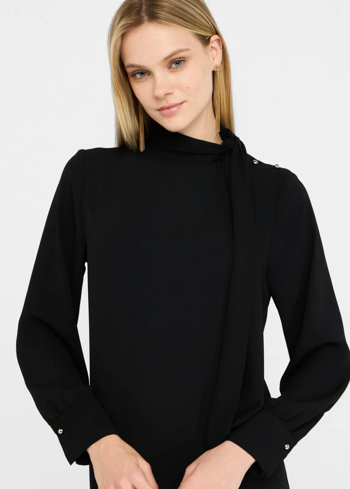 Liu Jo Vestido corto con bufanda-Mujer Vestidos