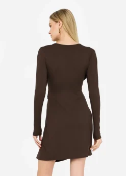 Liu Jo Vestido corto con detalle de logotipo-Mujer Vestidos