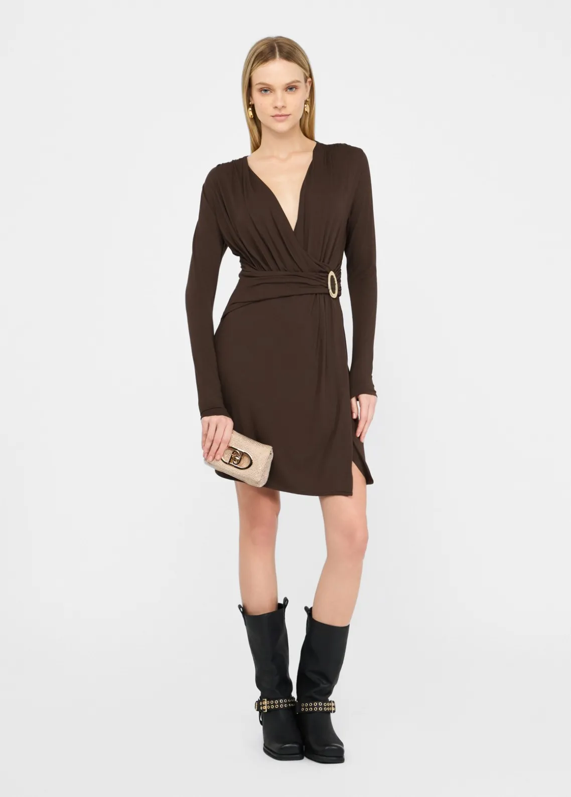 Liu Jo Vestido corto con detalle de logotipo-Mujer Vestidos