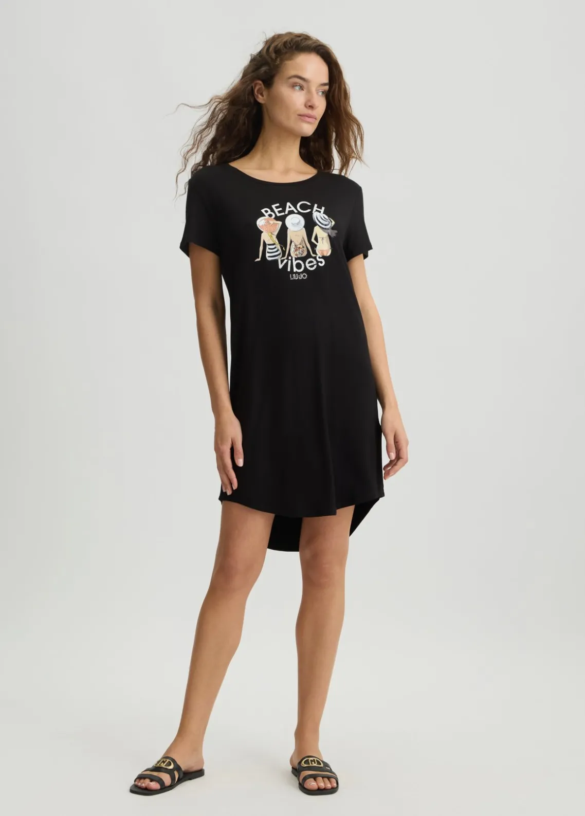 Liu Jo Vestido corto con estampado-Mujer Moda Baño|Vestidos