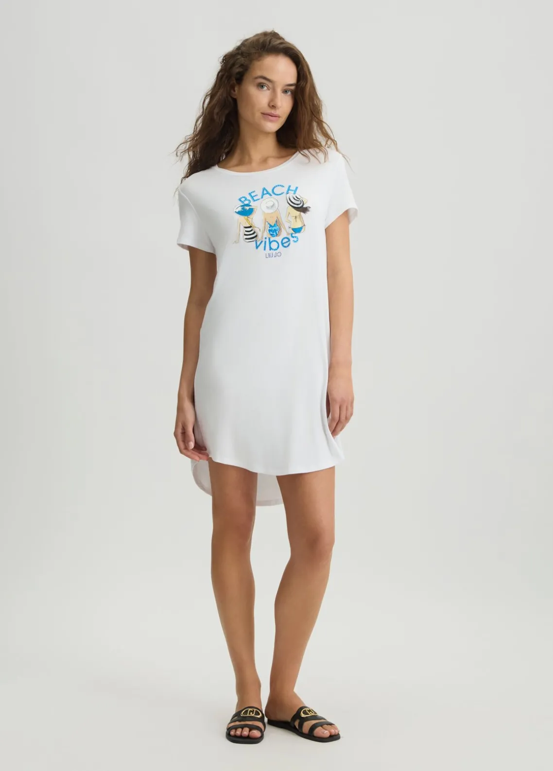 Liu Jo Vestido corto con estampado-Mujer Moda Baño|Vestidos