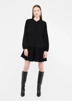 Liu Jo Vestido corto de crepé de China-Mujer Vestidos