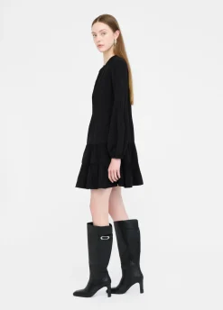 Liu Jo Vestido corto de crepé de China-Mujer Vestidos