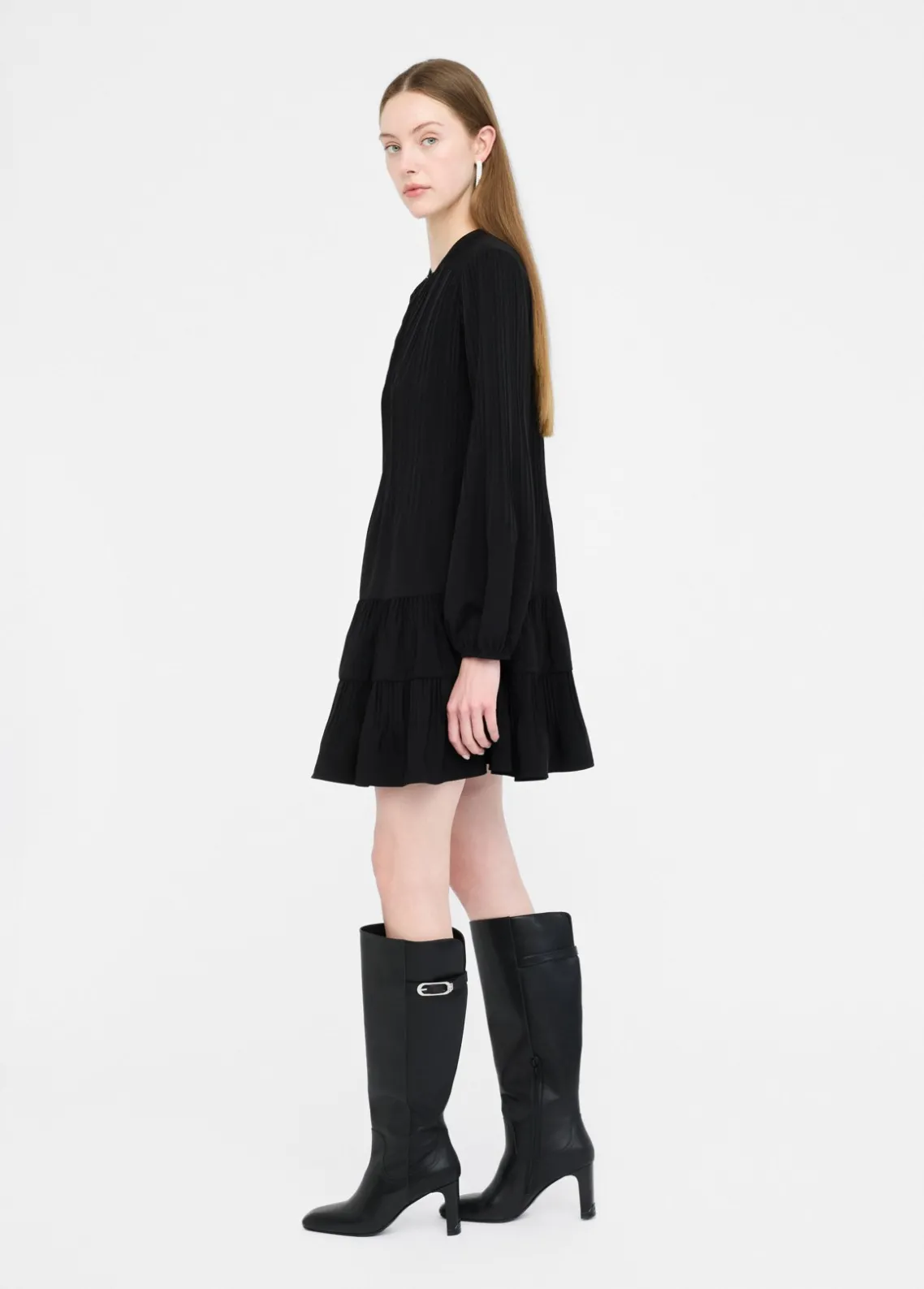 Liu Jo Vestido corto de crepé de China-Mujer Vestidos
