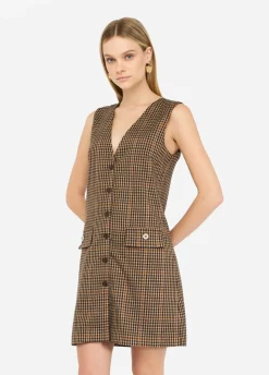 Liu Jo Vestido corto de cuadros-Mujer Vestidos