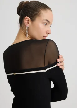 Liu Jo Vestido corto de punto-Mujer Ropa Deportiva|Cárdigans Y Jerséis