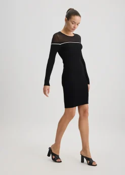 Liu Jo Vestido corto de punto-Mujer Ropa Deportiva|Cárdigans Y Jerséis